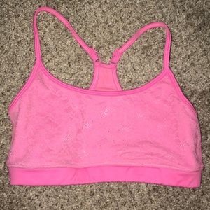 Aerie Lace Pink Sports Bra